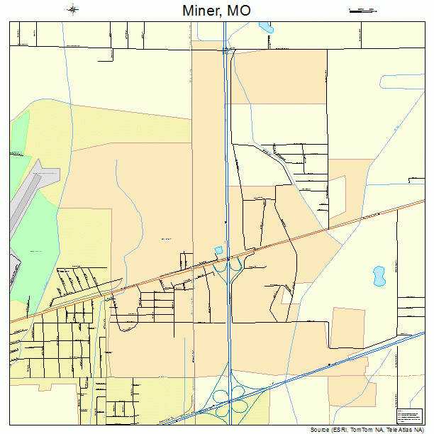 Miner, MO street map
