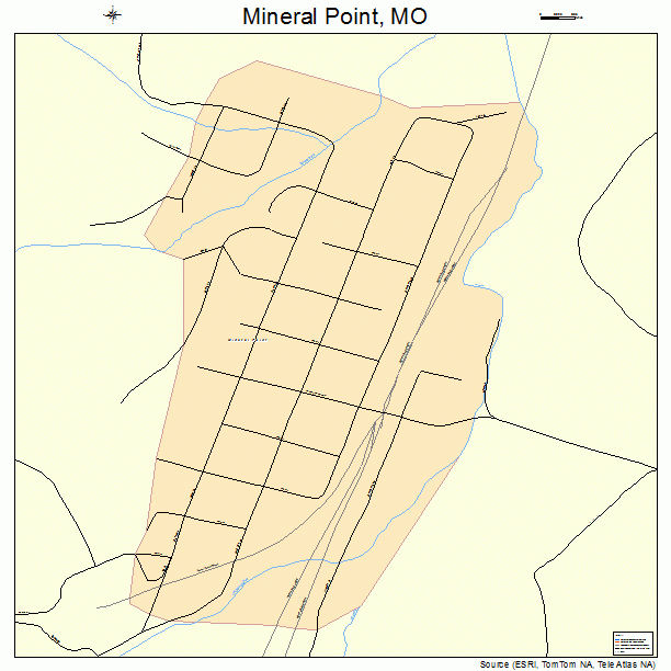 Mineral Point, MO street map