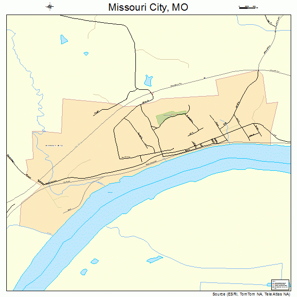 Missouri City, MO street map