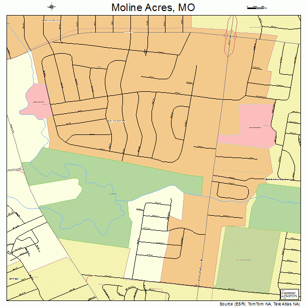 Moline Acres, MO street map