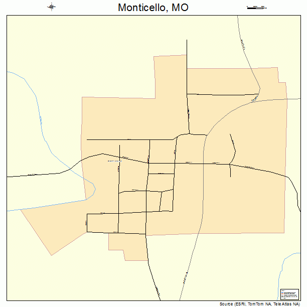 Monticello, MO street map