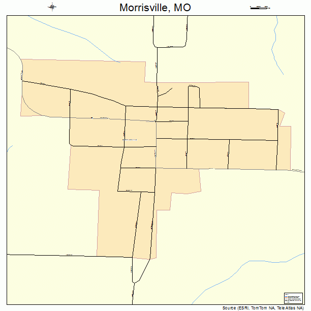 Morrisville, MO street map