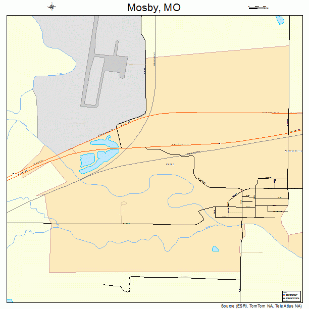 Mosby, MO street map