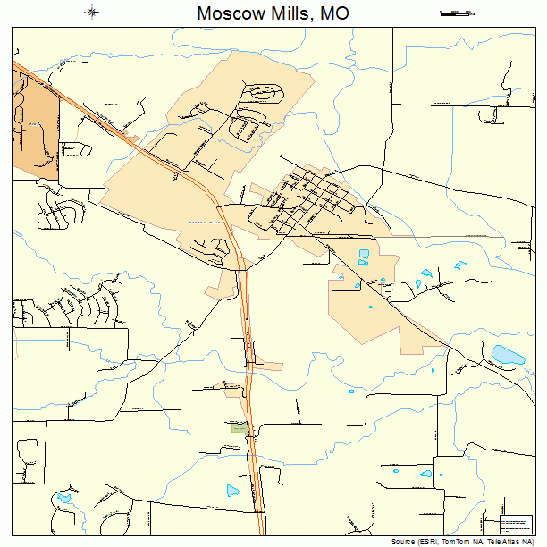 Moscow Mills, MO street map