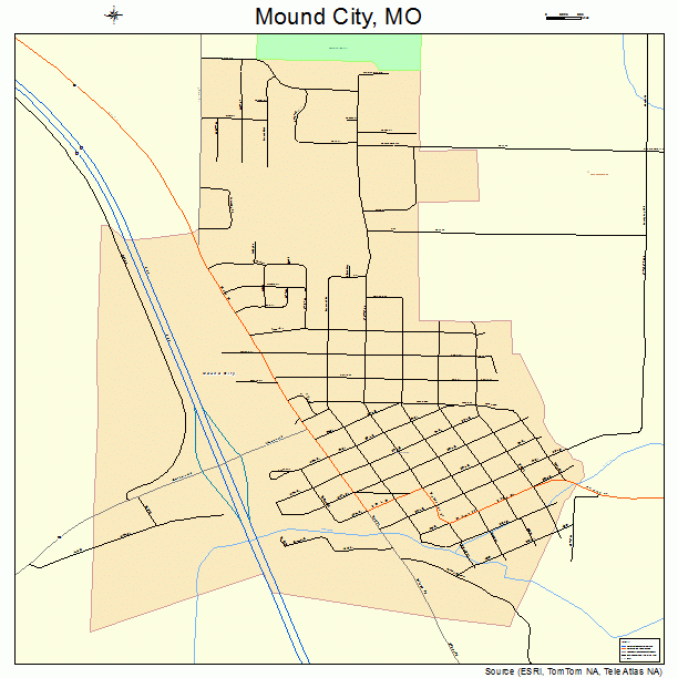 Mound City, MO street map