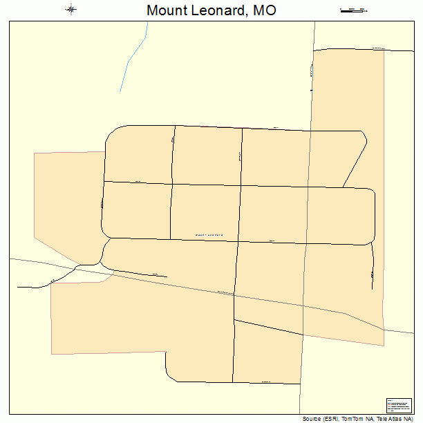Mount Leonard, MO street map