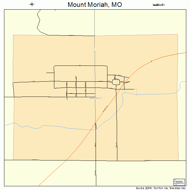 Mount Moriah, MO street map