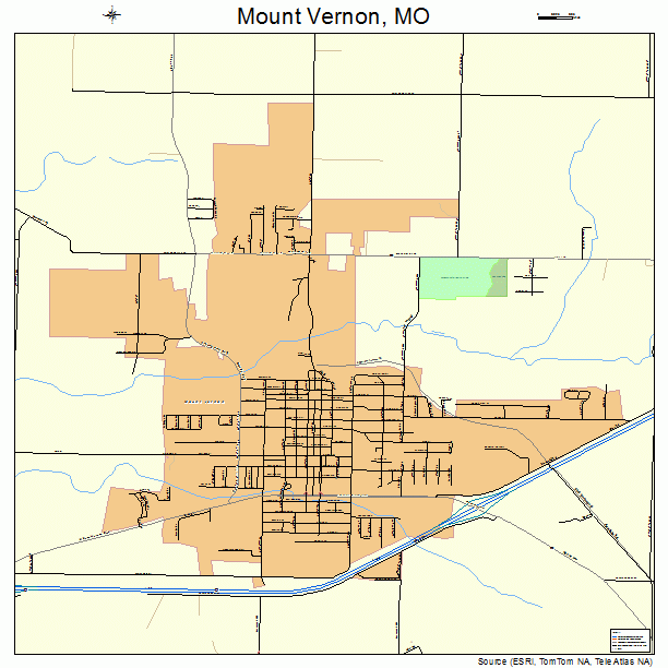 Mount Vernon, MO street map