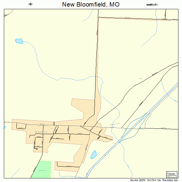 New Bloomfield, MO street map