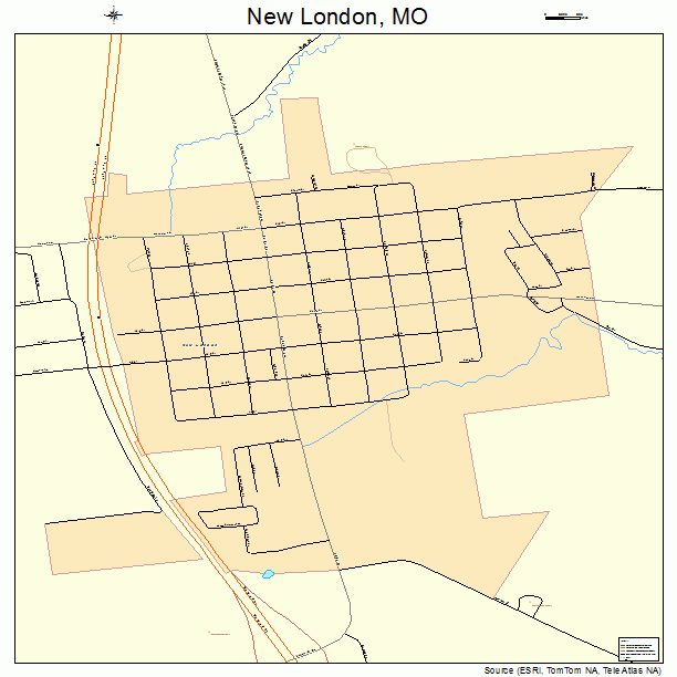 New London, MO street map