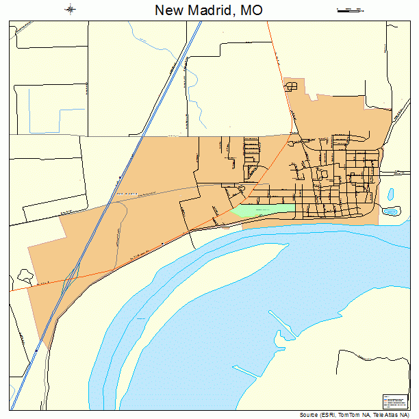 New Madrid, MO street map