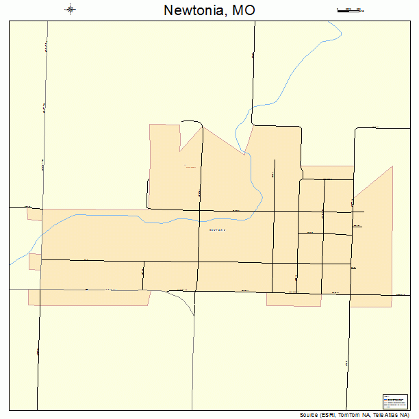 Newtonia, MO street map
