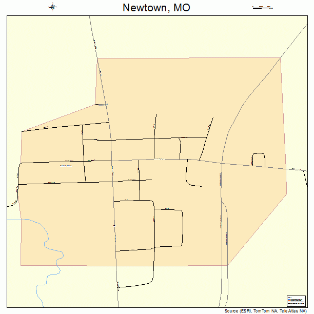 Newtown, MO street map