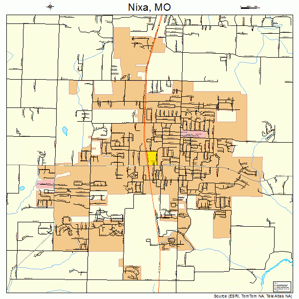 Nixa, MO street map