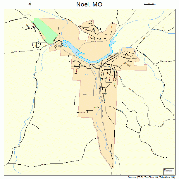 Noel, MO street map