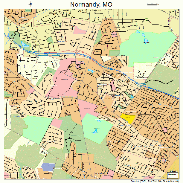 Normandy, MO street map