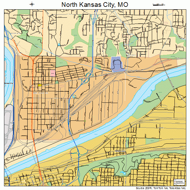 North Kansas City, MO street map