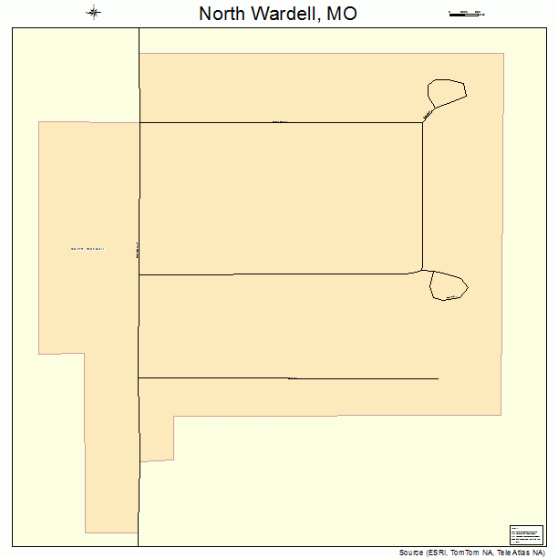 North Wardell, MO street map