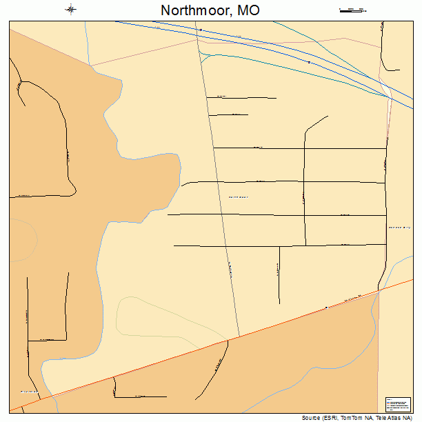 Northmoor, MO street map