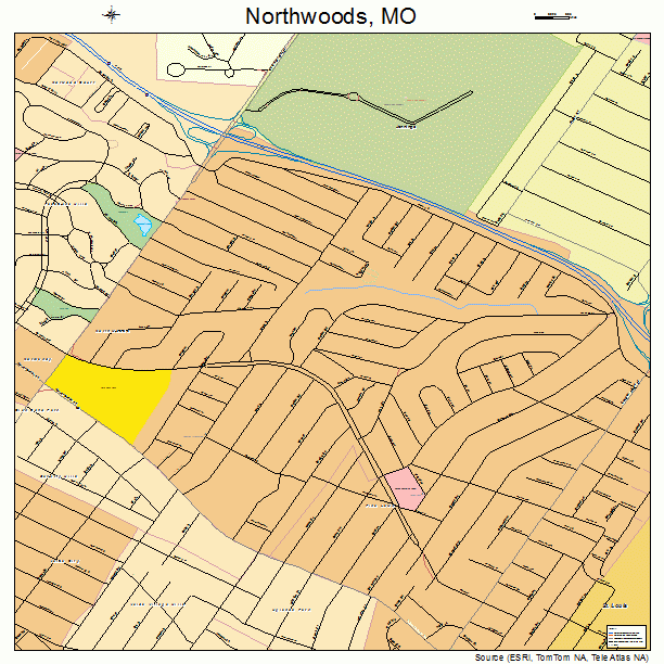 Northwoods, MO street map