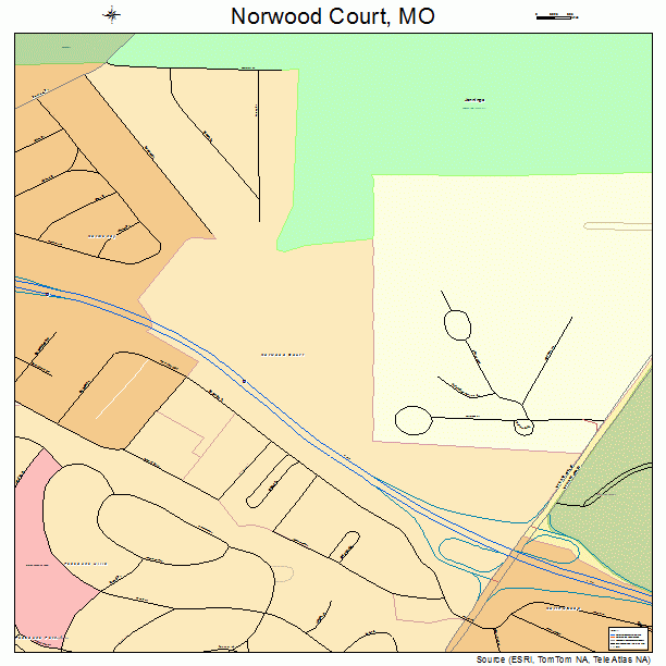 Norwood Court, MO street map
