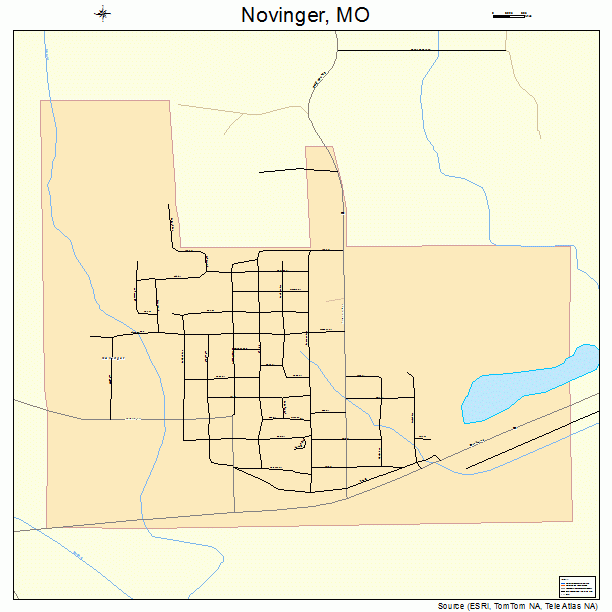 Novinger, MO street map