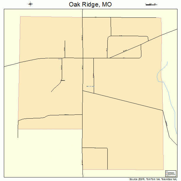 Oak Ridge, MO street map