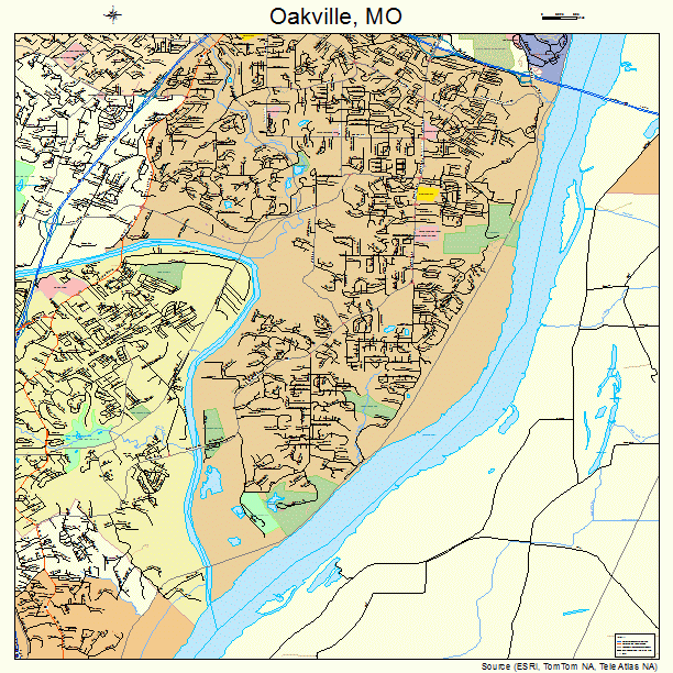 Oakville, MO street map