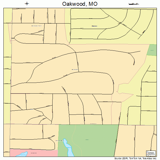 Oakwood, MO street map