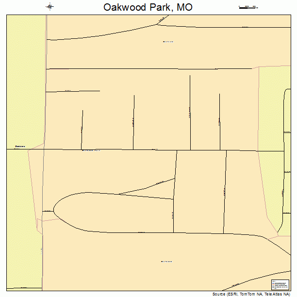Oakwood Park, MO street map