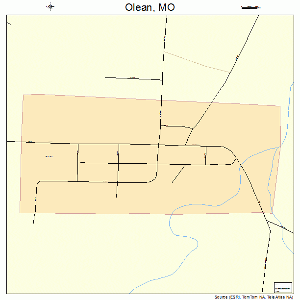 Olean, MO street map