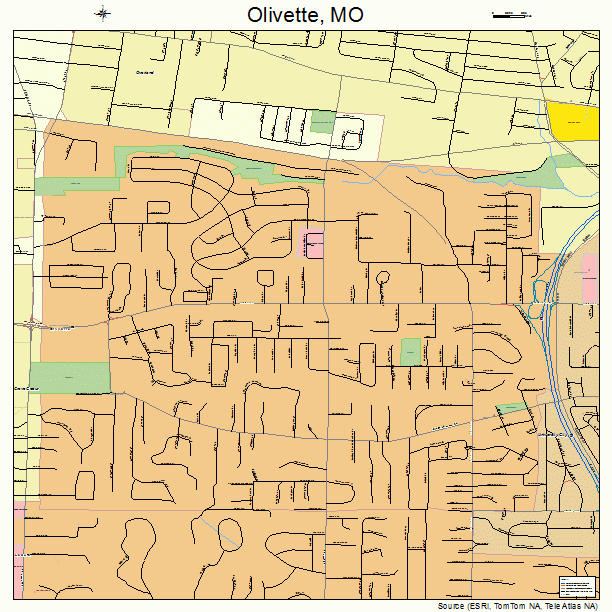 Olivette, MO street map