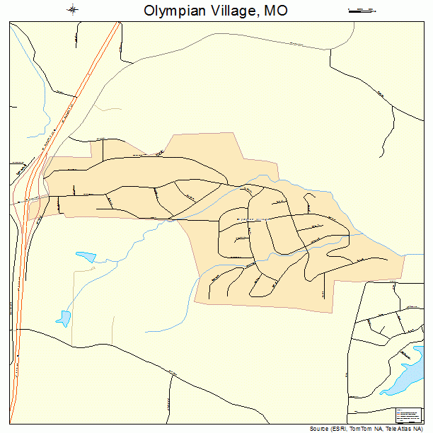 Olympian Village, MO street map