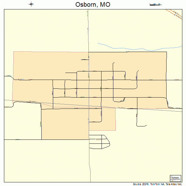 Osborn, MO street map