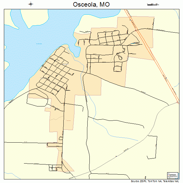 Osceola, MO street map