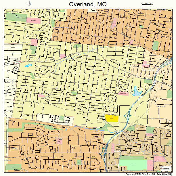 Overland, MO street map