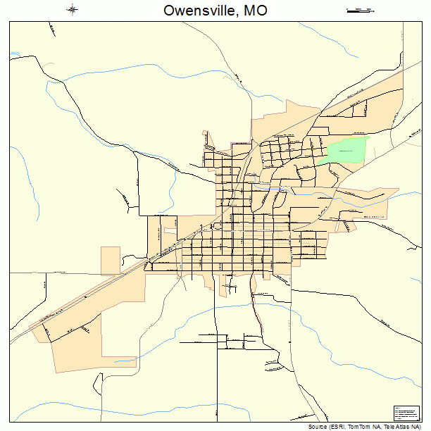 Owensville, MO street map