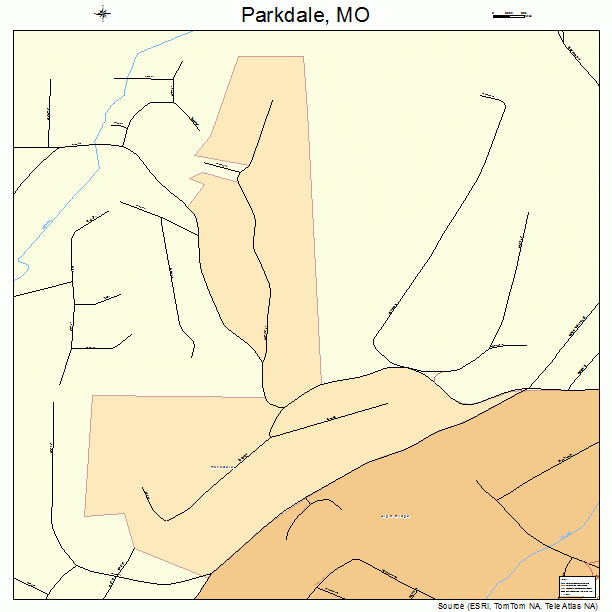 Parkdale, MO street map