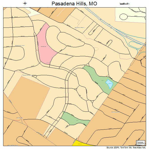 Pasadena Hills, MO street map