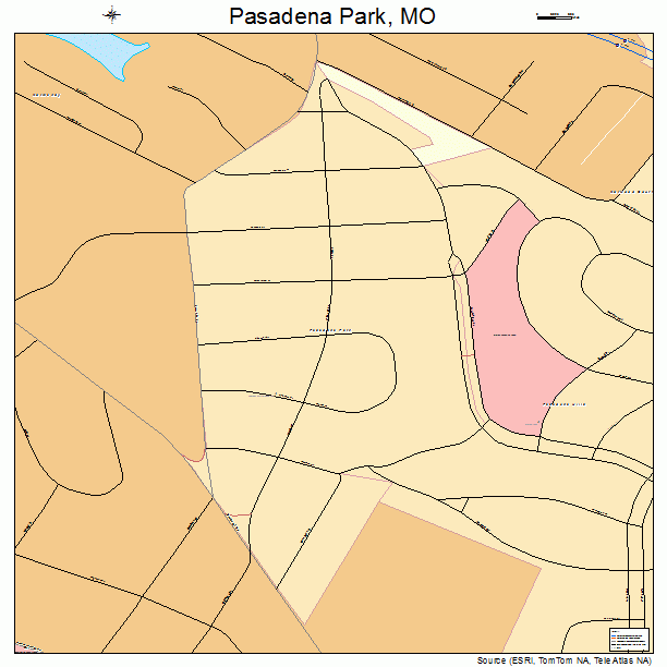 Pasadena Park, MO street map