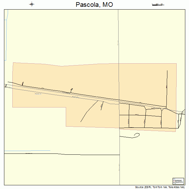 Pascola, MO street map