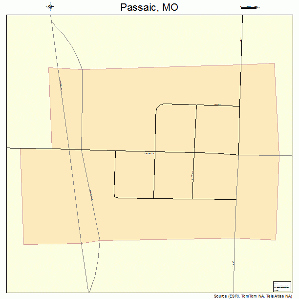 Passaic, MO street map
