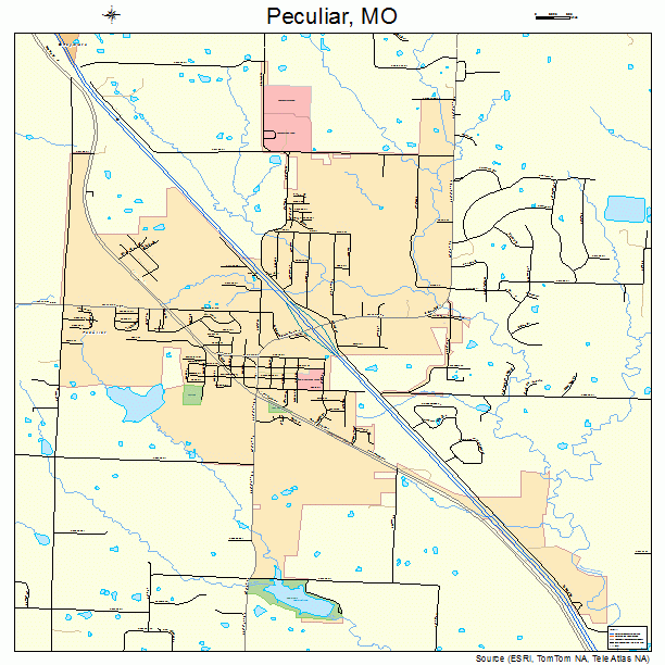 Peculiar, MO street map