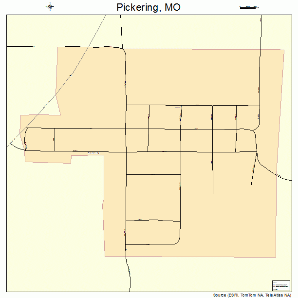 Pickering, MO street map