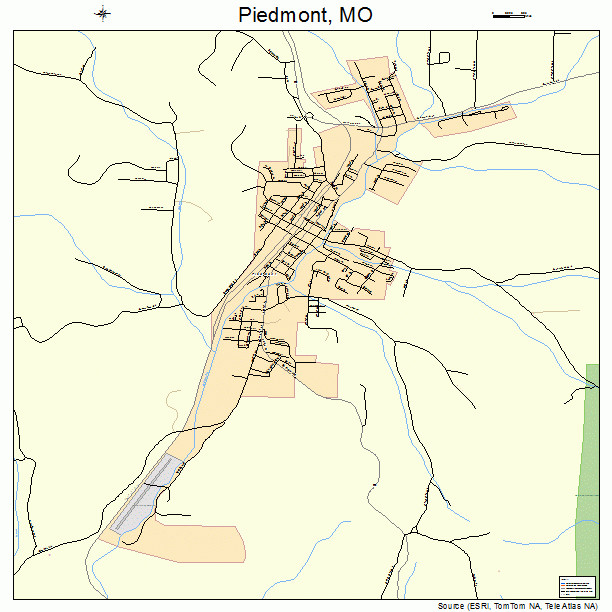 Piedmont, MO street map