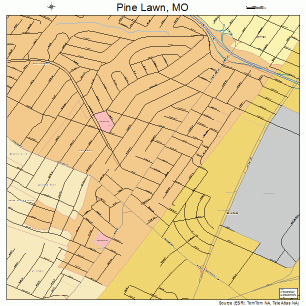 Pine Lawn, MO street map