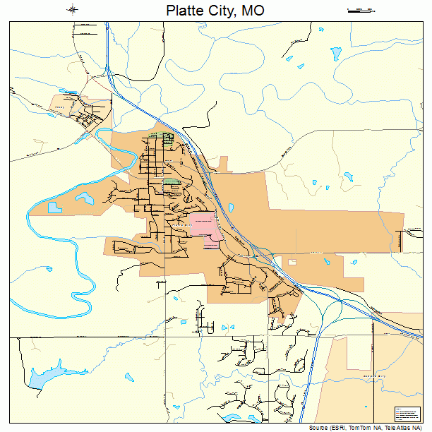 Platte City, MO street map