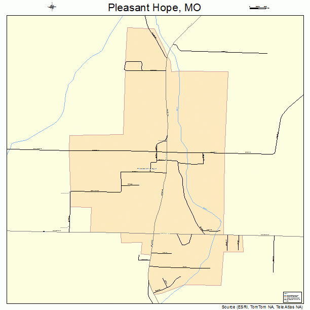 Pleasant Hope, MO street map