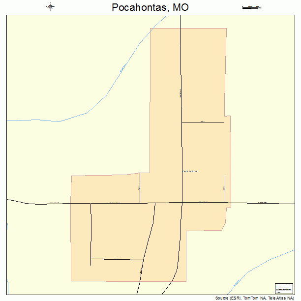Pocahontas, MO street map