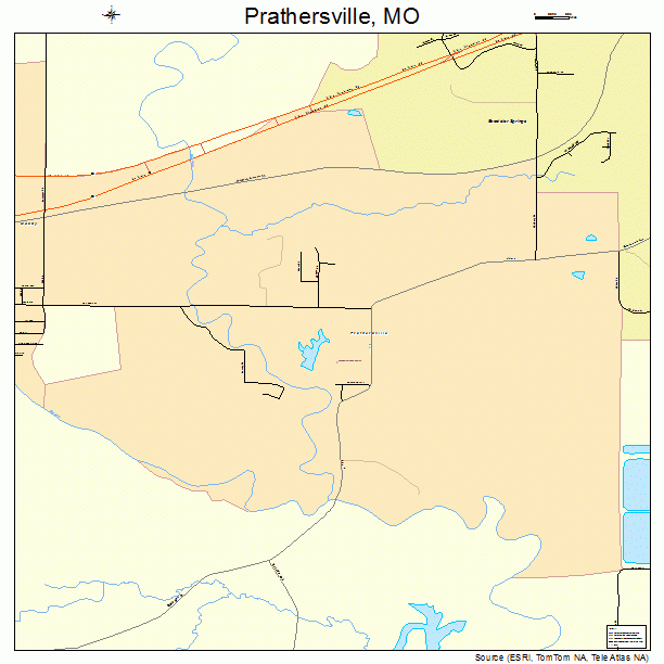 Prathersville, MO street map
